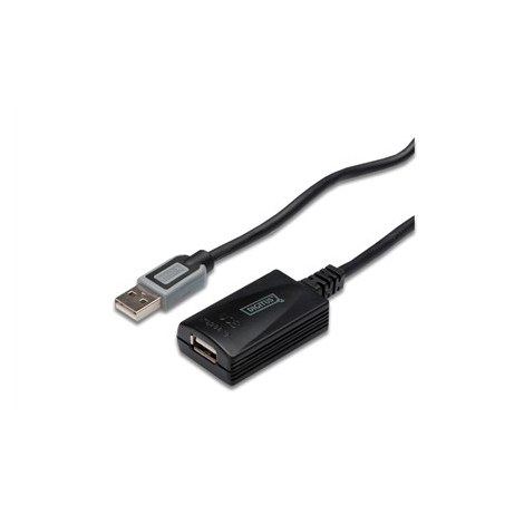 Logilink | USB extension cable | Female | 4 pin USB Type A | Male | Black | 4 pin USB Type A | 5 m - 3